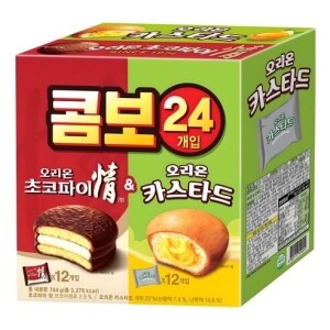 Orion Choco Pie & Custard Combo 24ea, 744g