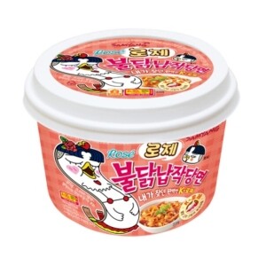 Samyang Rose Buldak Flat Glass Noodles, 169.4g
